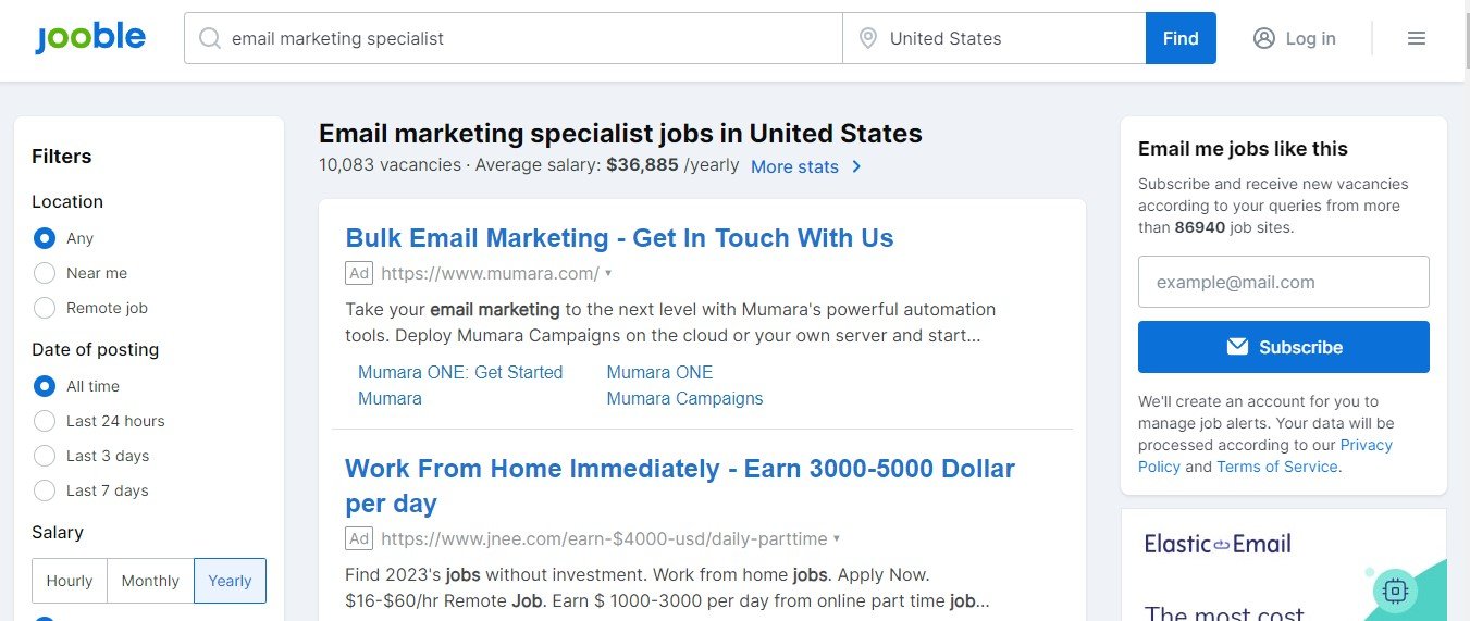 email-marketing-job-jooble
