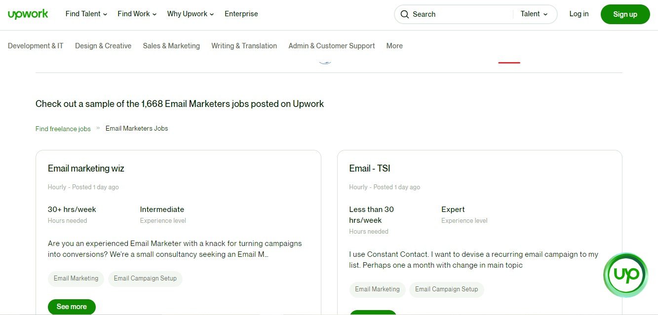email-marketing-job-upwork