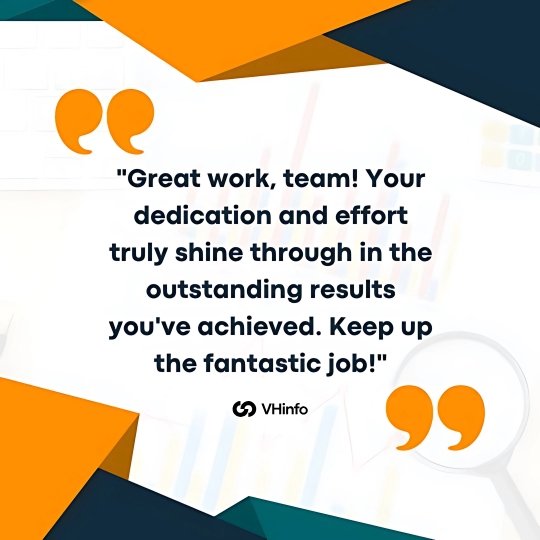 Job Well Done Messages For Teams