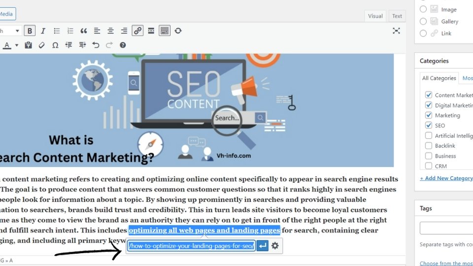 Paste in a URL