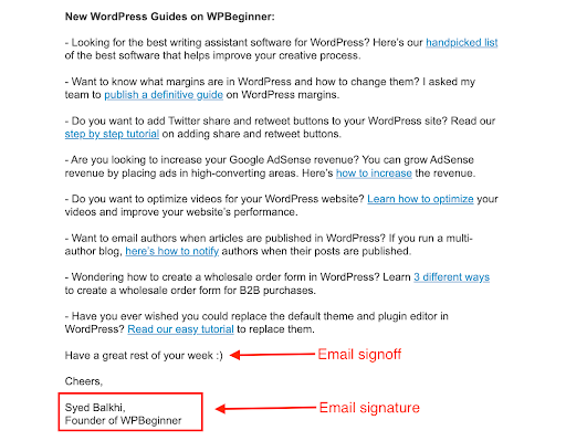 Why email closings matter for SaaS sales