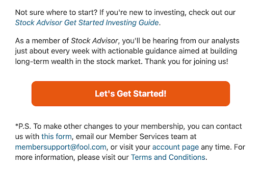 “Let’s get started”