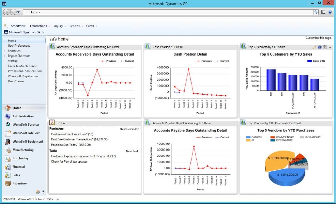 Microsoft Dynamic GP ERP Software