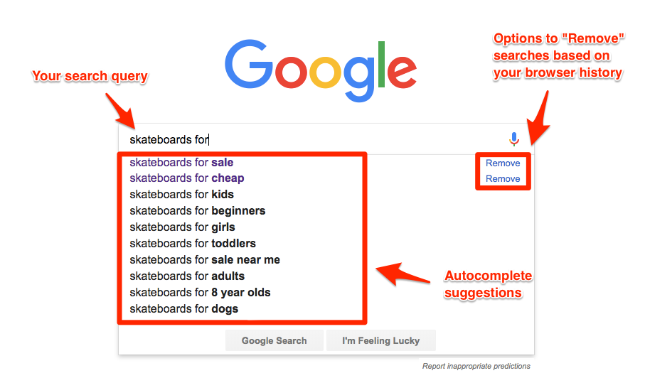 Use Google Autocomplete Feature