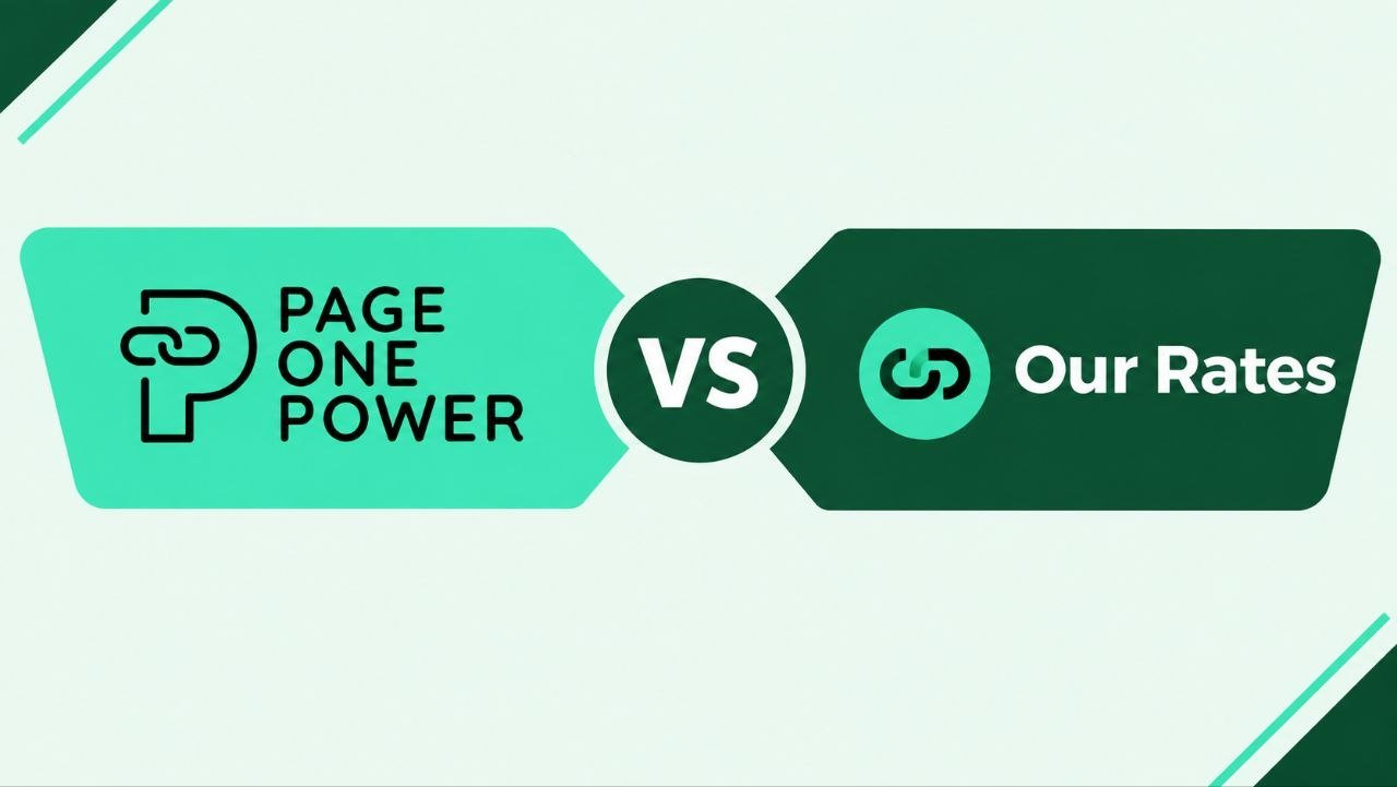 Page One Power Vs. Our Rates