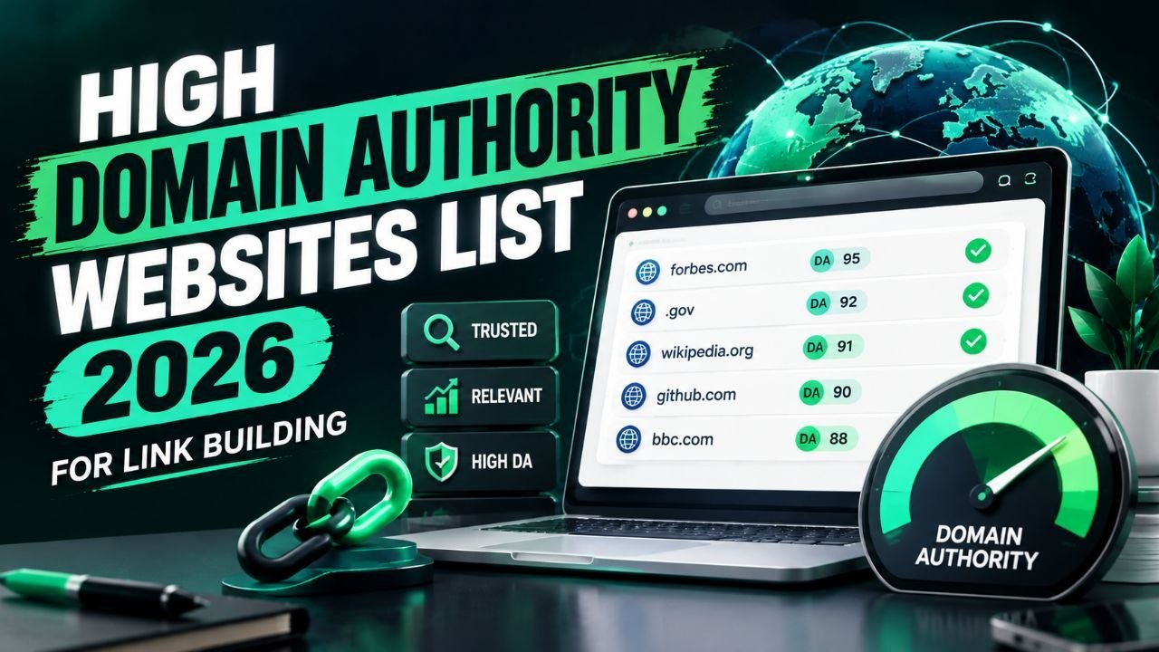 High Domain Authority Websites List 2026 for Link Building